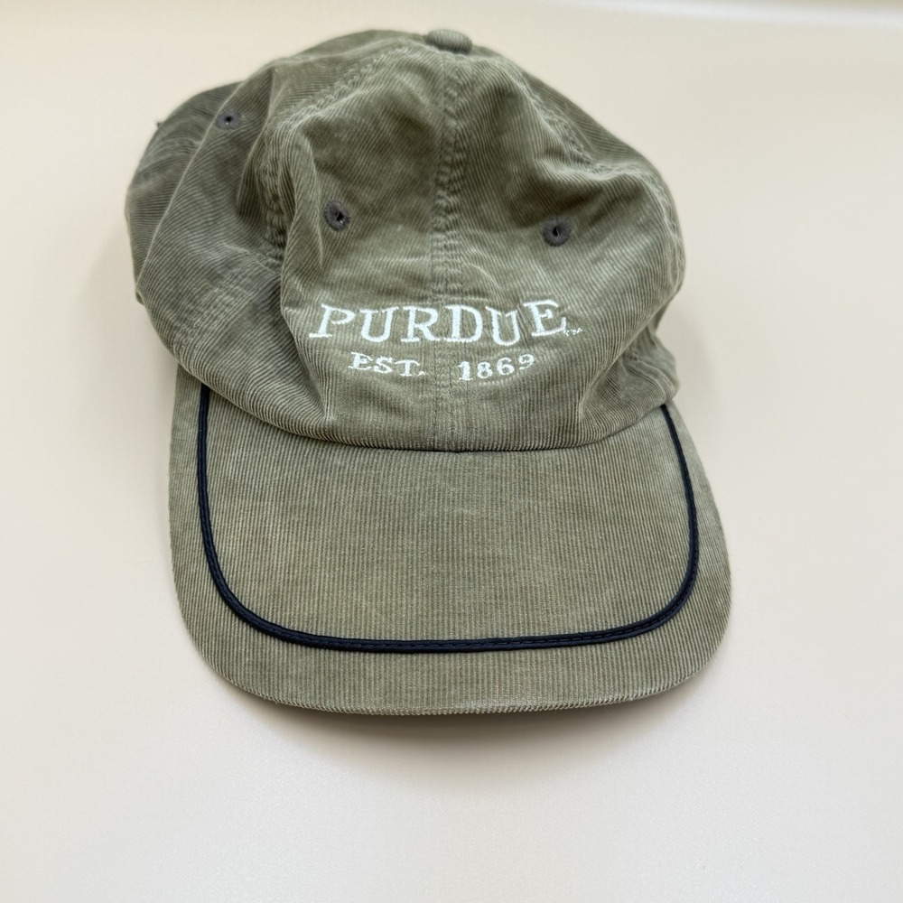 Alternative Headwear Purdue Boilermakers Hat Strap Back Cap Corduroy Vintage